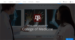 Desktop Screenshot of medicine.tamhsc.edu